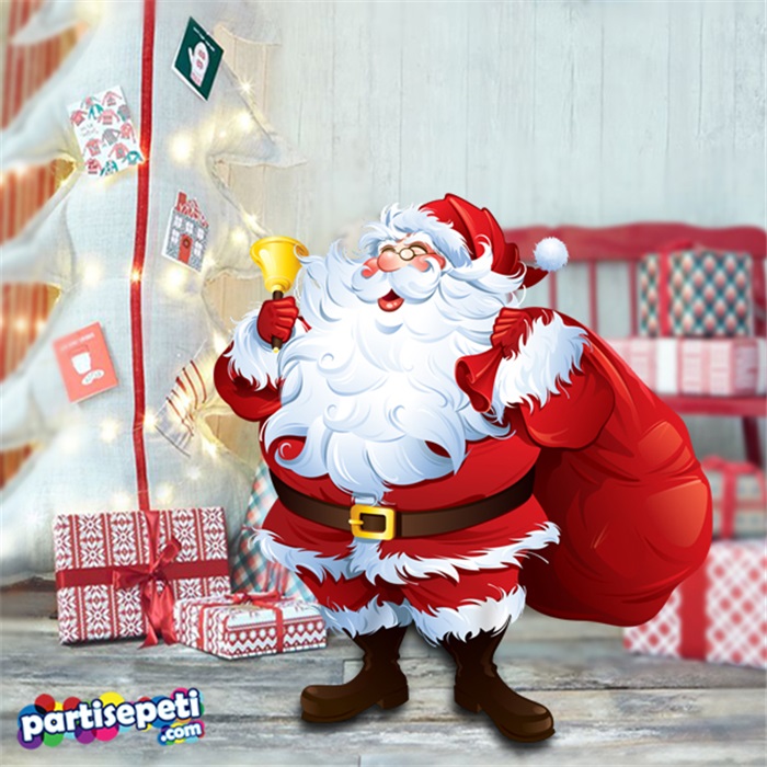 Yılbaşı Çuvallı Noel Baba Pano