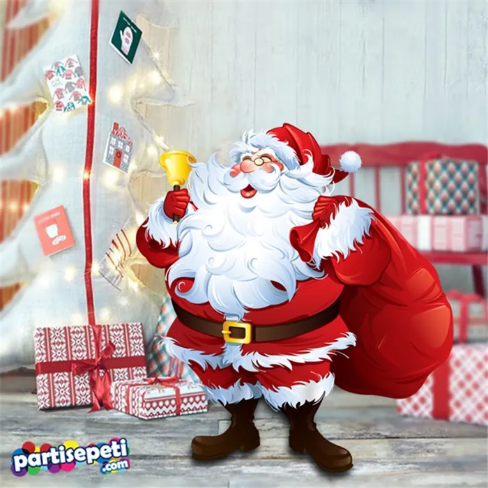 Yılbaşı Çuvallı Noel Baba Pano