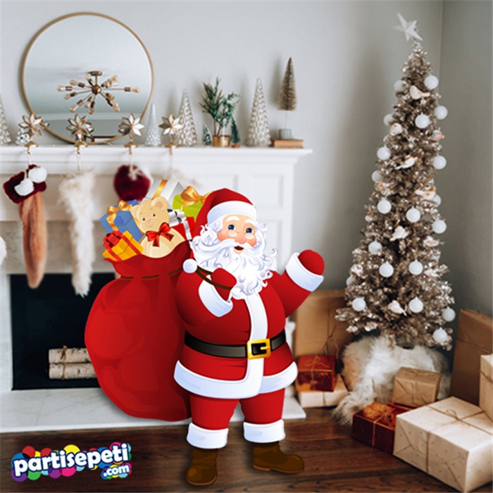 Yılbaşı Noel Baba Ayaklı Pano 