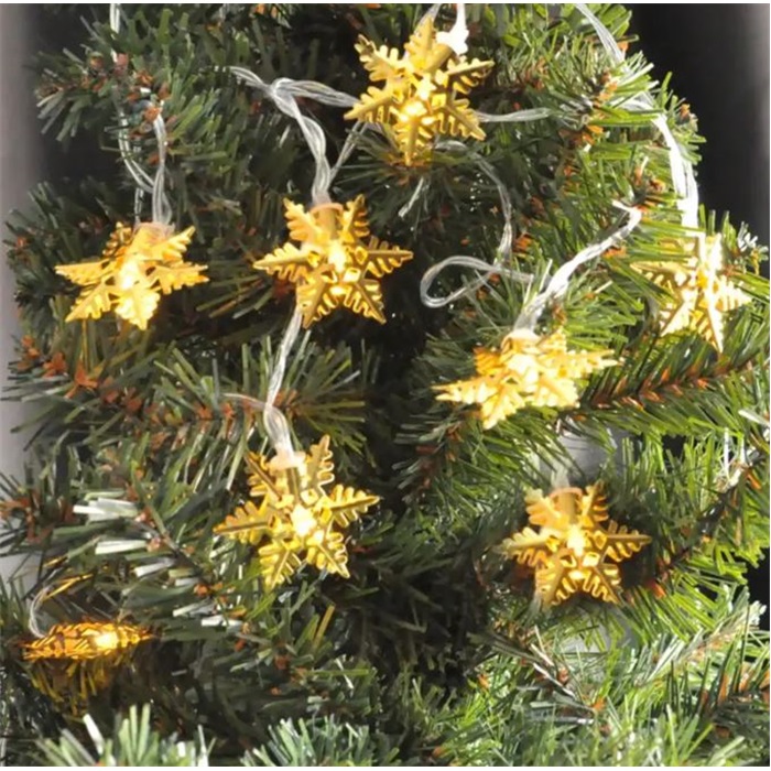 Yılbaşı Pilli Kar Tanesi Figürlü Led Işık