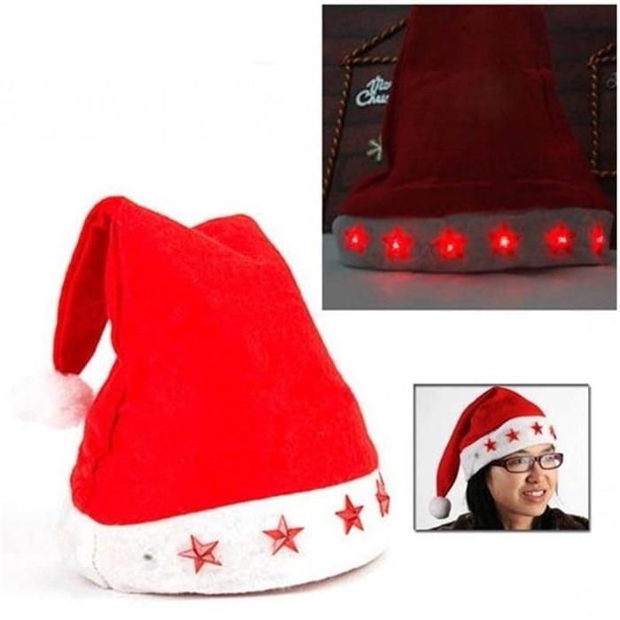 İndirimli Işıklı Yeni Yıl Şapkası 10lu