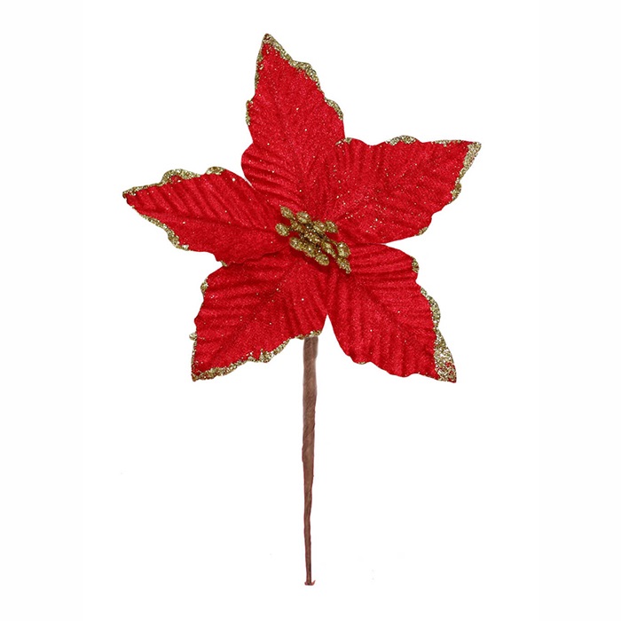 Yılbaşı Ponsetya Yapay Çiçek Renkli