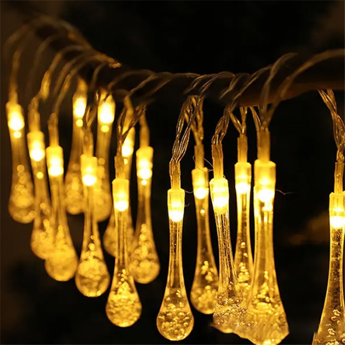 Yılbaşı Damla Pilli Led Işık