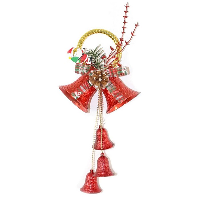 Yılbaşı Ağacı Kırmızı Çanlı Asma Süs