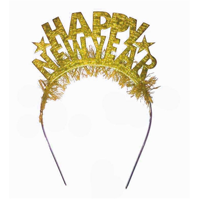 Happy New Year Altın Renkli Taç