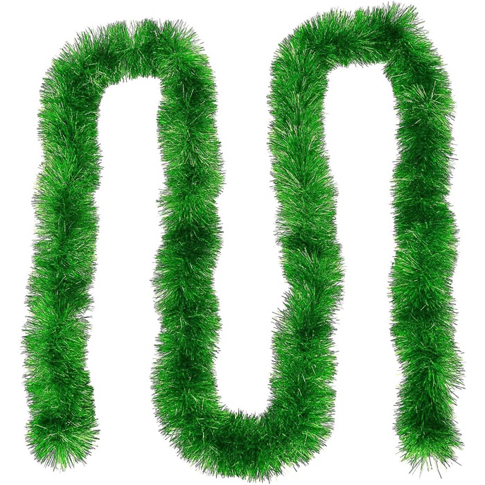 Yılbaşı Yeşil Fırfır Süs 2 Metre