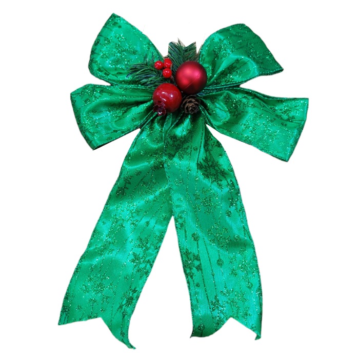 Yılbaşı Yeşil Renkli Fiyonk Süs