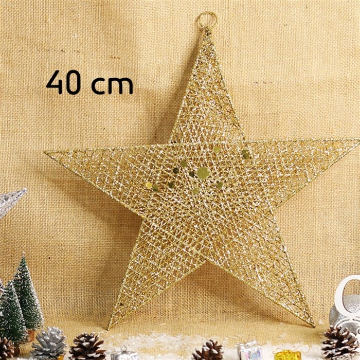 Yılbaşı Yıldız Simli Asma Süs