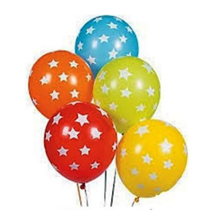 Yıldız Baskılı Latex Balon