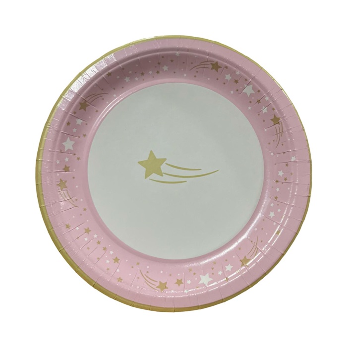 Yıldız Desenli Karton Tabak