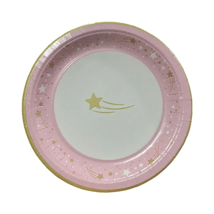 Yıldız Desenli Karton Tabak