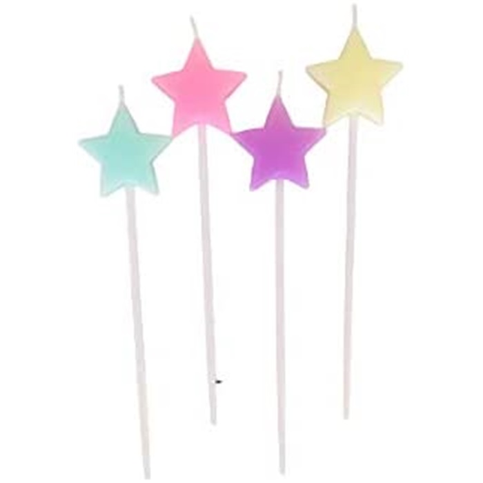 Yıldız Mum Makaron Renkler