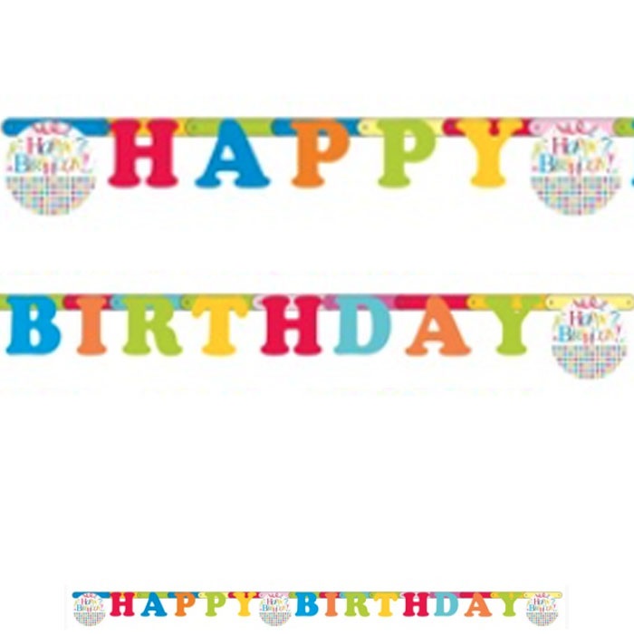 Yıldızlar Happy Birthday Yazı