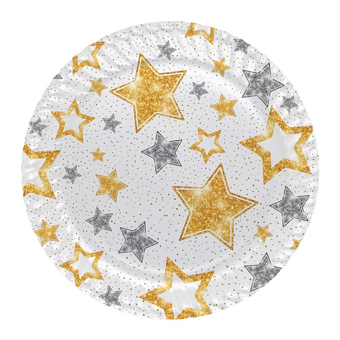Yıldızlı Karton Tabak